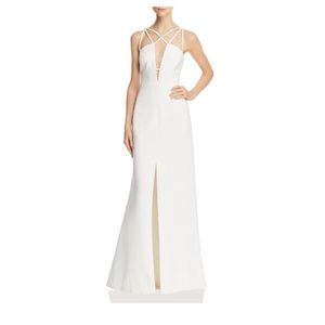 BCBG MAX AZRIA Padma Strappy Slit Gown Size 2